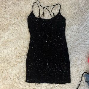 Lucy in the Sky black sparkly homecoming/cocktail dress